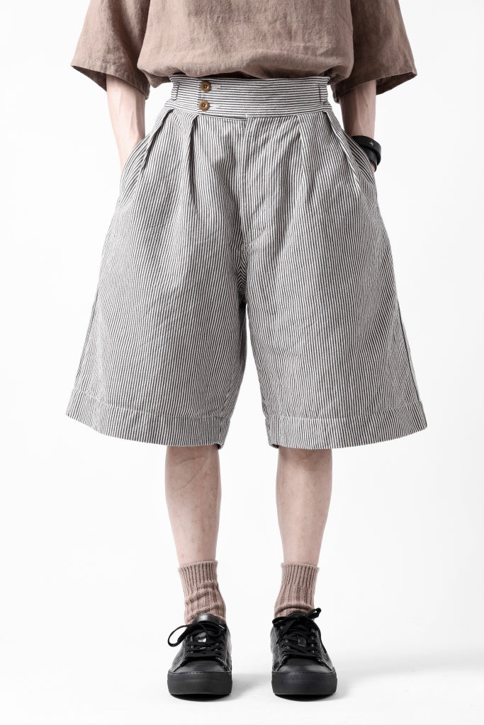 sus-sous gurkha short trousers / Herringbone Hickory