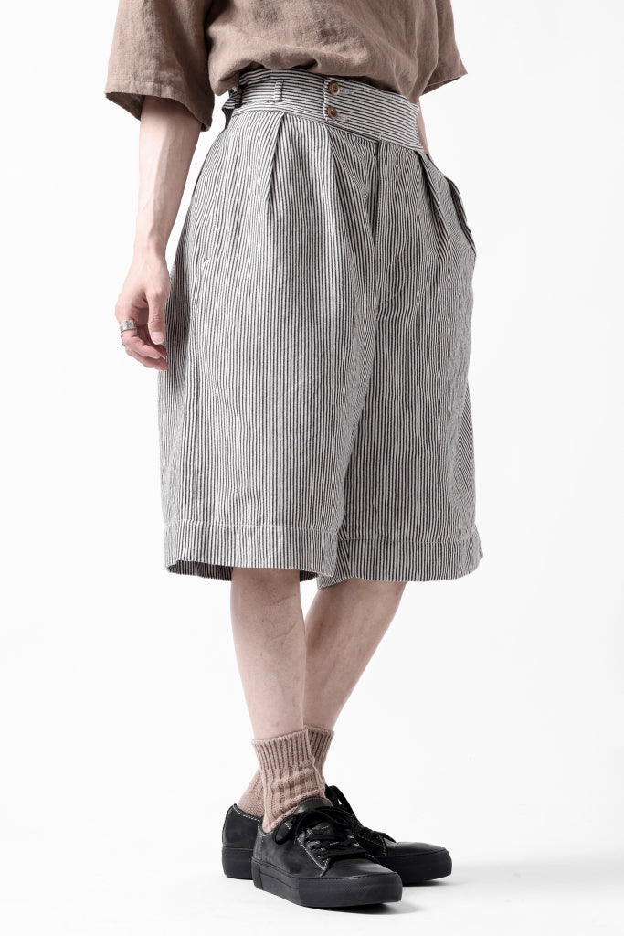 sus-sous gurkha short trousers / Herringbone Hickory