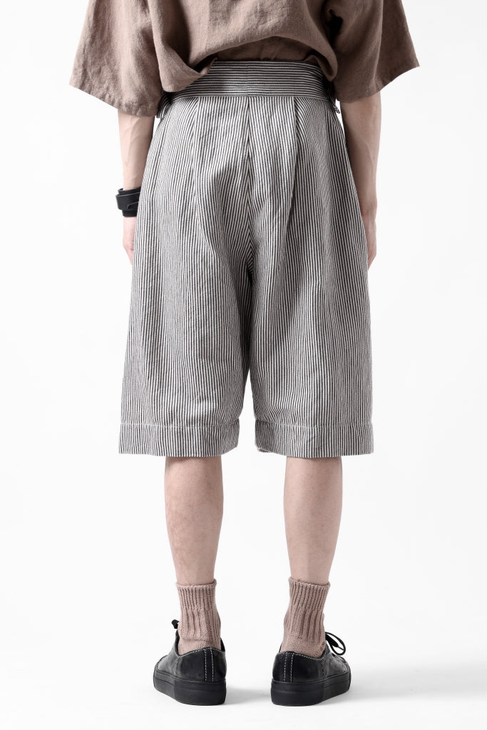 sus-sous gurkha short trousers / Herringbone Hickory