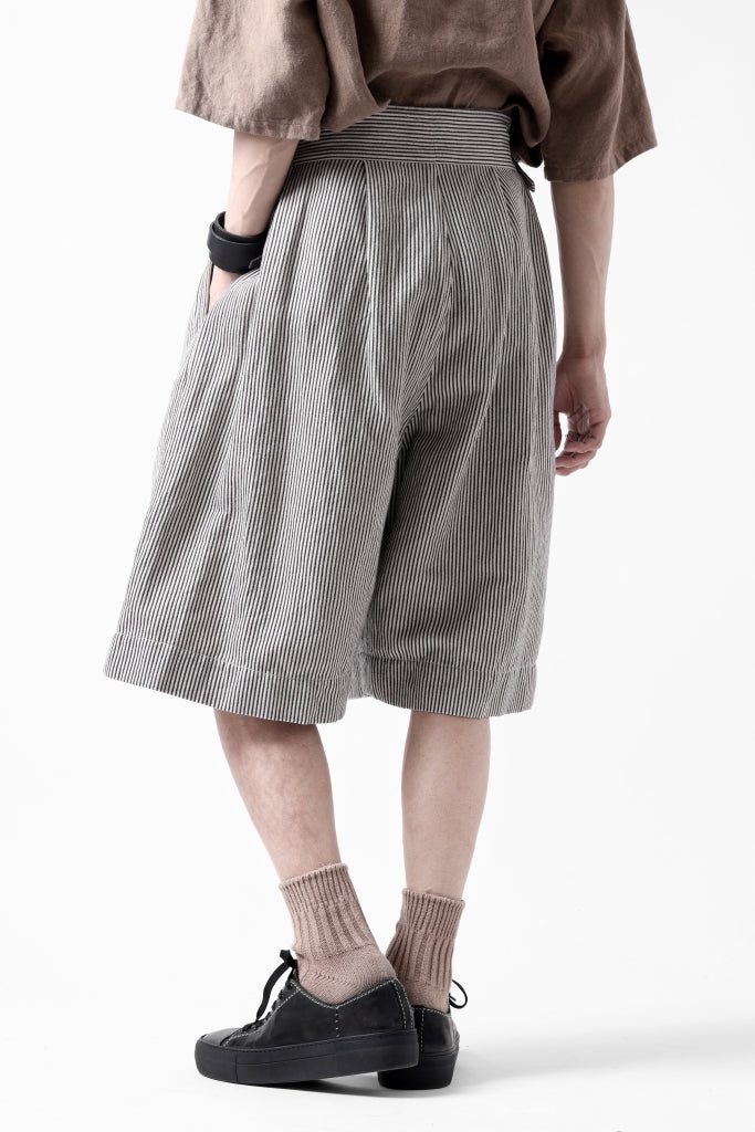 sus-sous gurkha short trousers / Herringbone Hickory