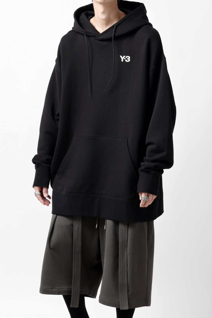 Y-3 Yohji Yamamoto UNISEX CHEST LOGO HOODIE PARKA / FRENCH TERRY