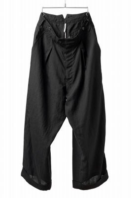 sus-sous cinematic trousers / 1/4 linen seating