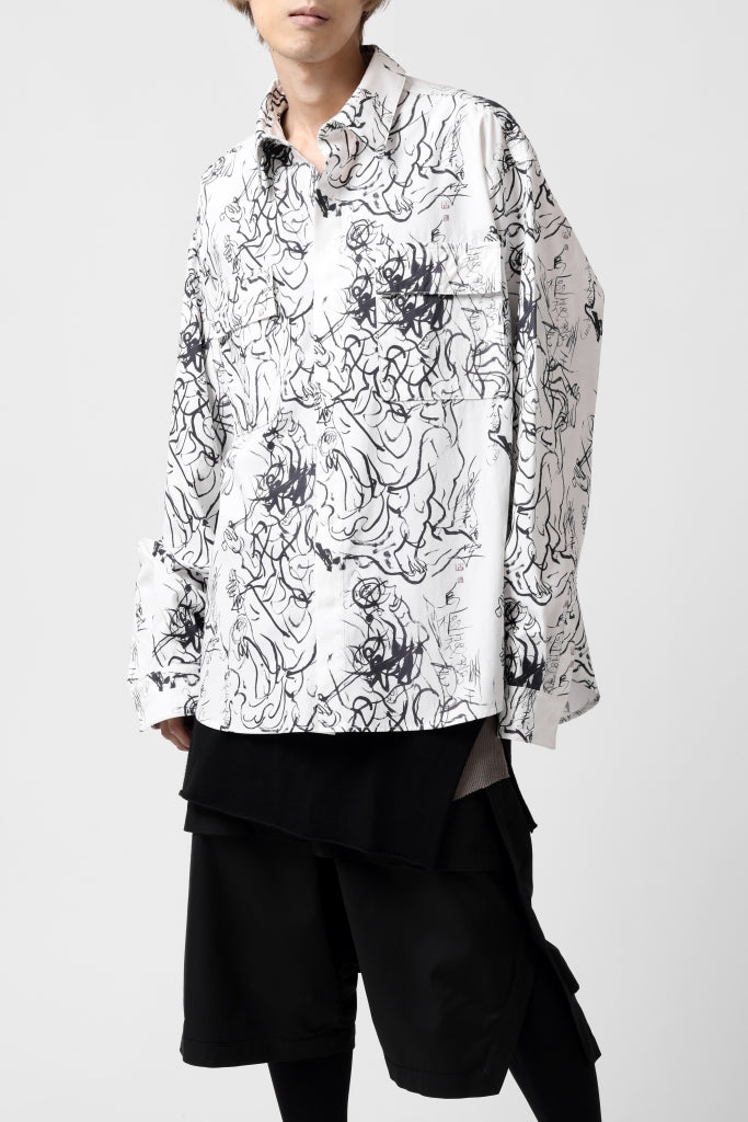 ALMOSTBLACK GRAPHIC PRINT SHIRT