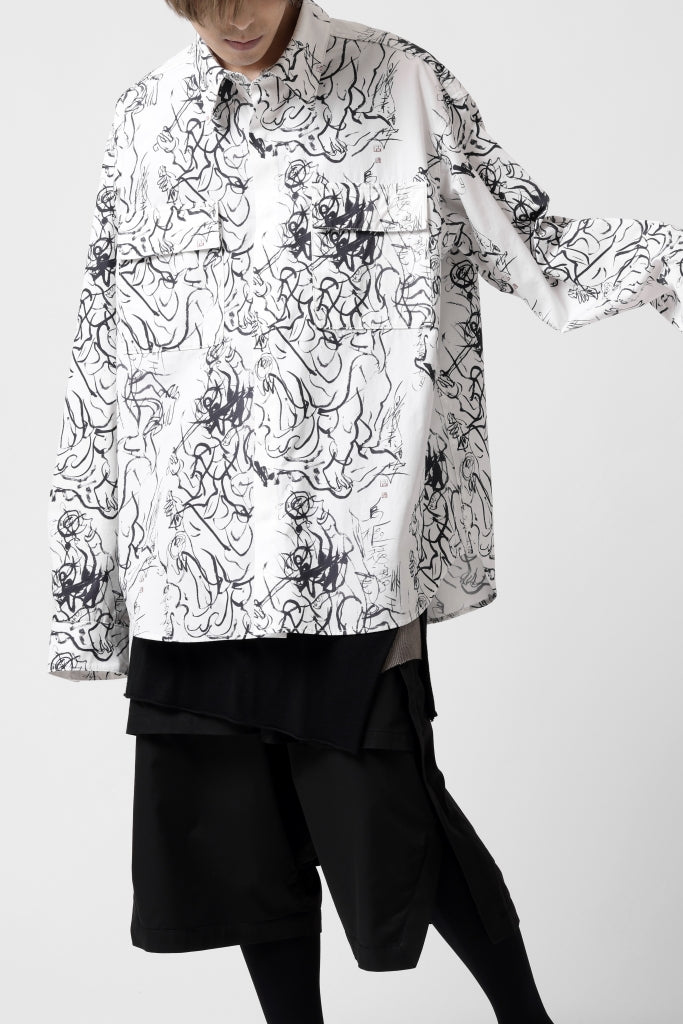 ALMOSTBLACK GRAPHIC PRINT SHIRT