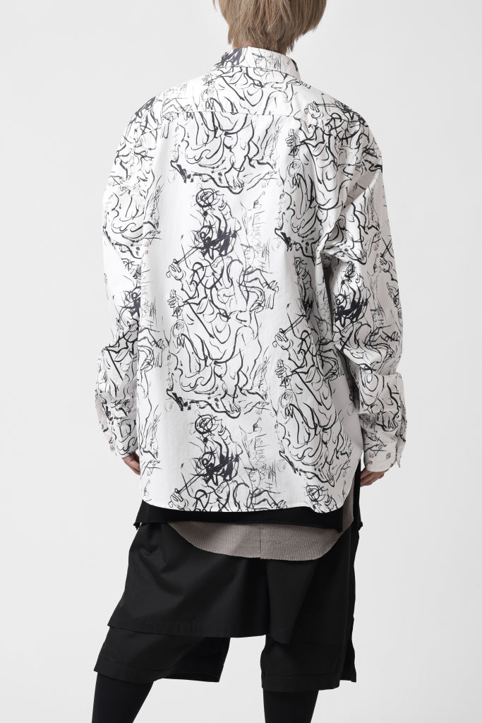 ALMOSTBLACK GRAPHIC PRINT SHIRT