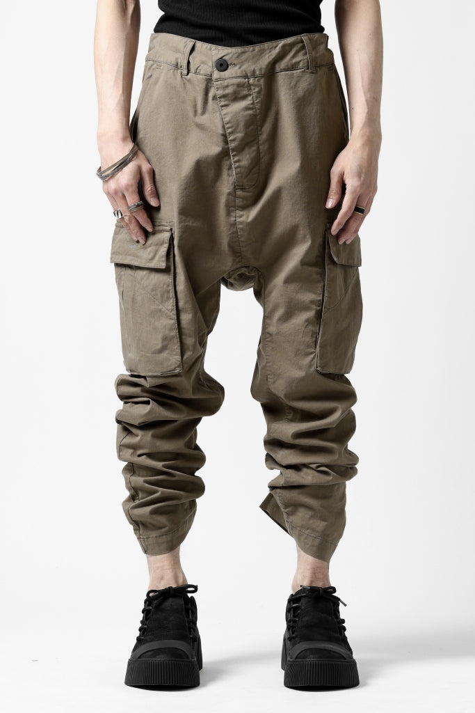 11 BY BORIS BIDJAN SABERI CARGO POCKET PANTS / OBJECT DYED "P21B-F-1482"