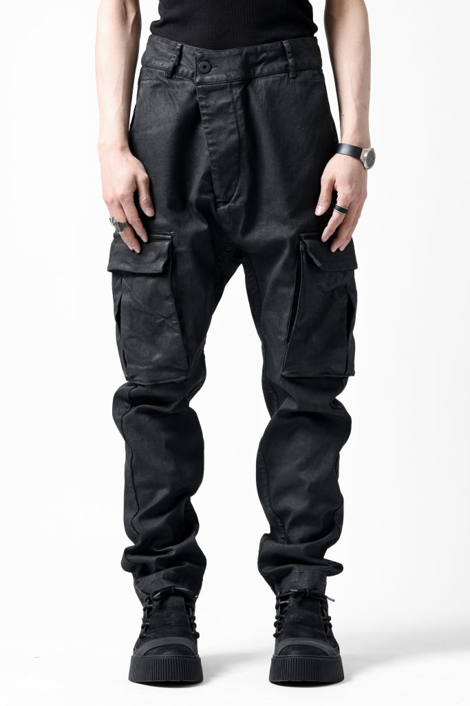 11 BY BORIS BIDJAN SABERI CARGO POCKET PANTS / PIGMENT DYED "P21B-F-1481"