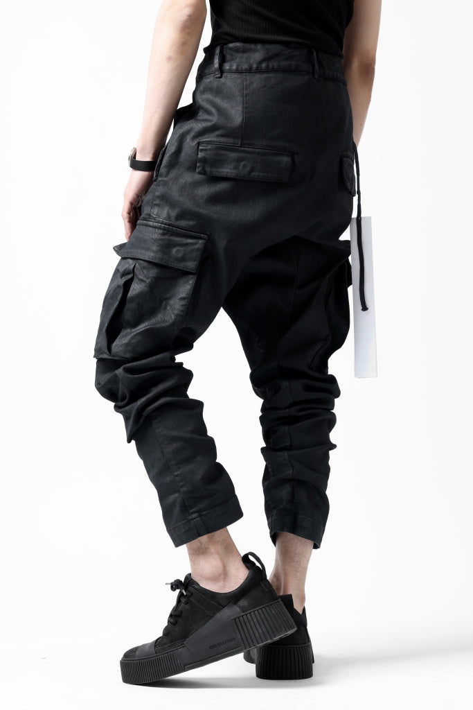 11 BY BORIS BIDJAN SABERI CARGO POCKET PANTS / PIGMENT DYED "P21B-F-1481"