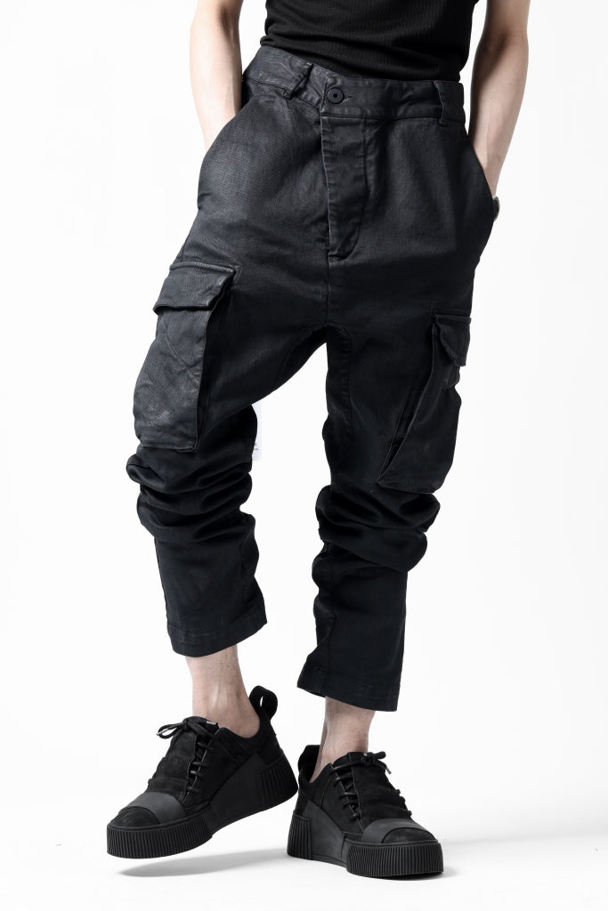 11 BY BORIS BIDJAN SABERI CARGO POCKET PANTS / PIGMENT DYED "P21B-F-1481"