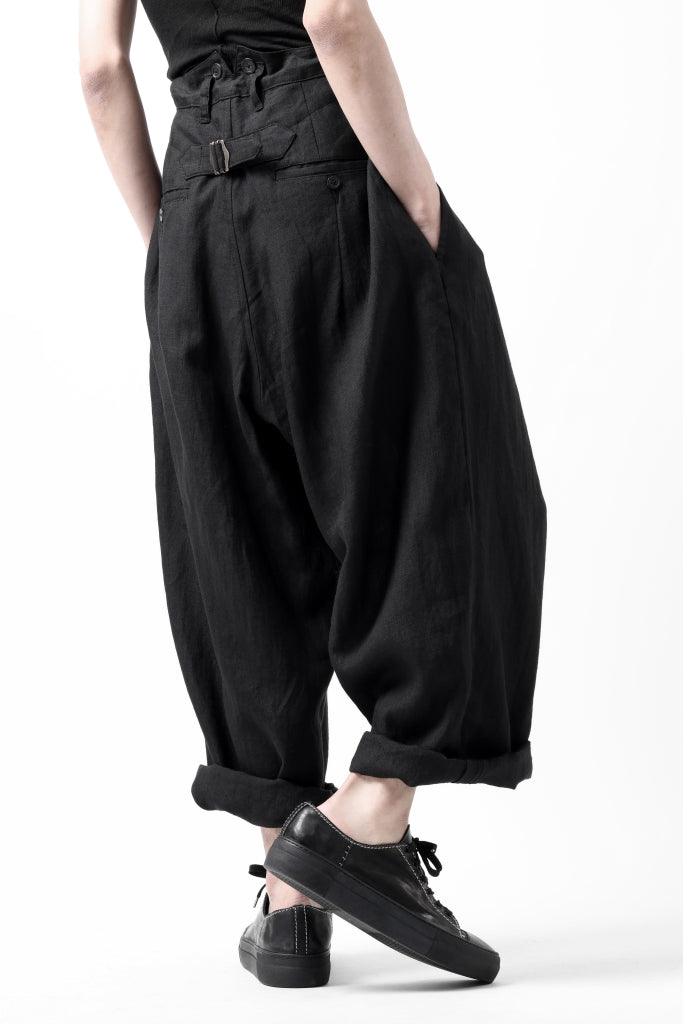 sus-sous cinematic trousers / 1/4 linen seating