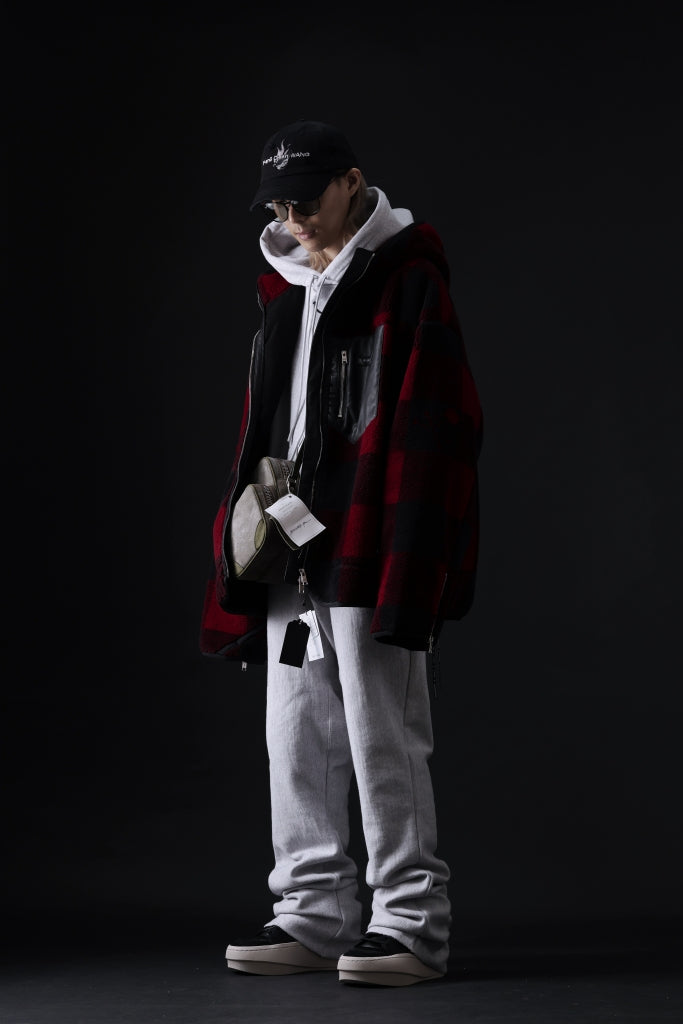 mastermind JAPAN BUFFALO-PLAID SHERPA JACKET / BOXY FIT