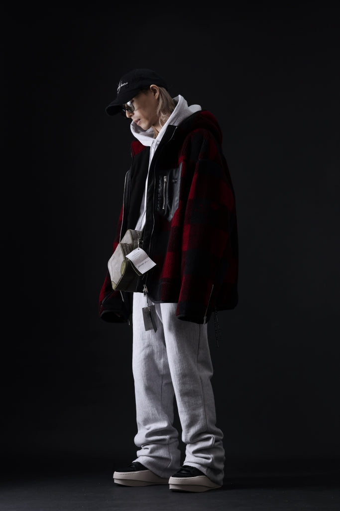 mastermind JAPAN BUFFALO-PLAID SHERPA JACKET / BOXY FIT