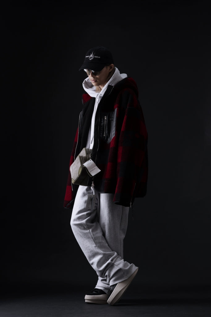 mastermind JAPAN BUFFALO-PLAID SHERPA JACKET / BOXY FIT