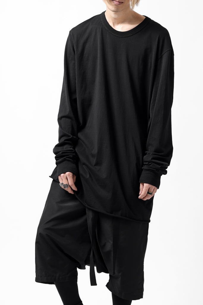 11 BY BORIS BIDJAN SABERI LONG SLEEVE TEE "L-S1B-F1101" / OBJECT DYED