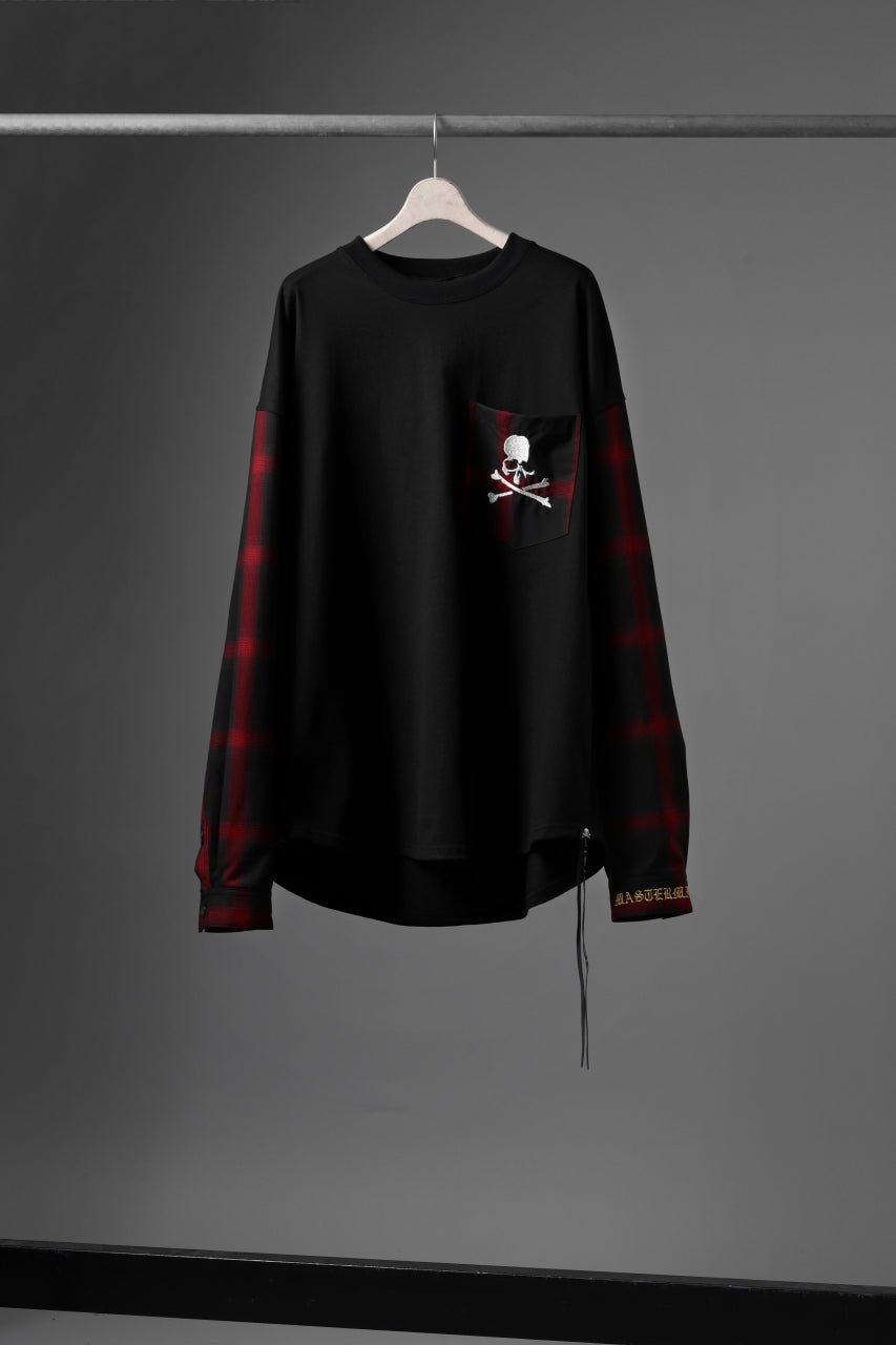 mastermind JAPAN COMBINED CHECK LS TOPS