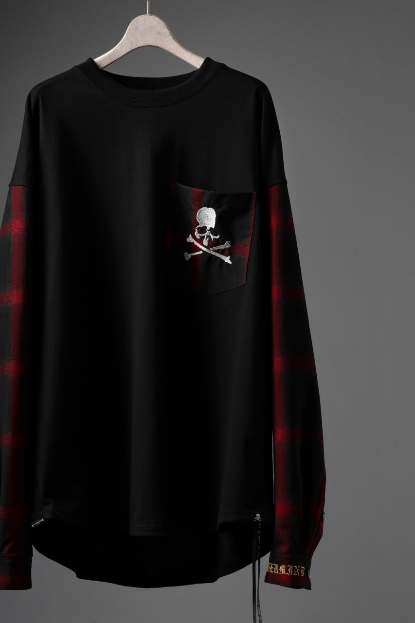 mastermind JAPAN COMBINED CHECK LS TOPS