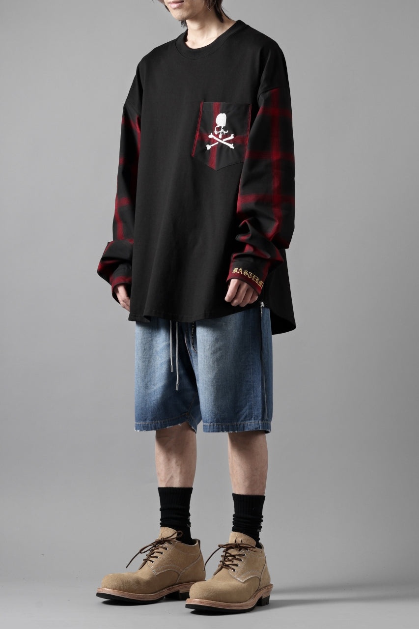 mastermind JAPAN COMBINED CHECK LS TOPS