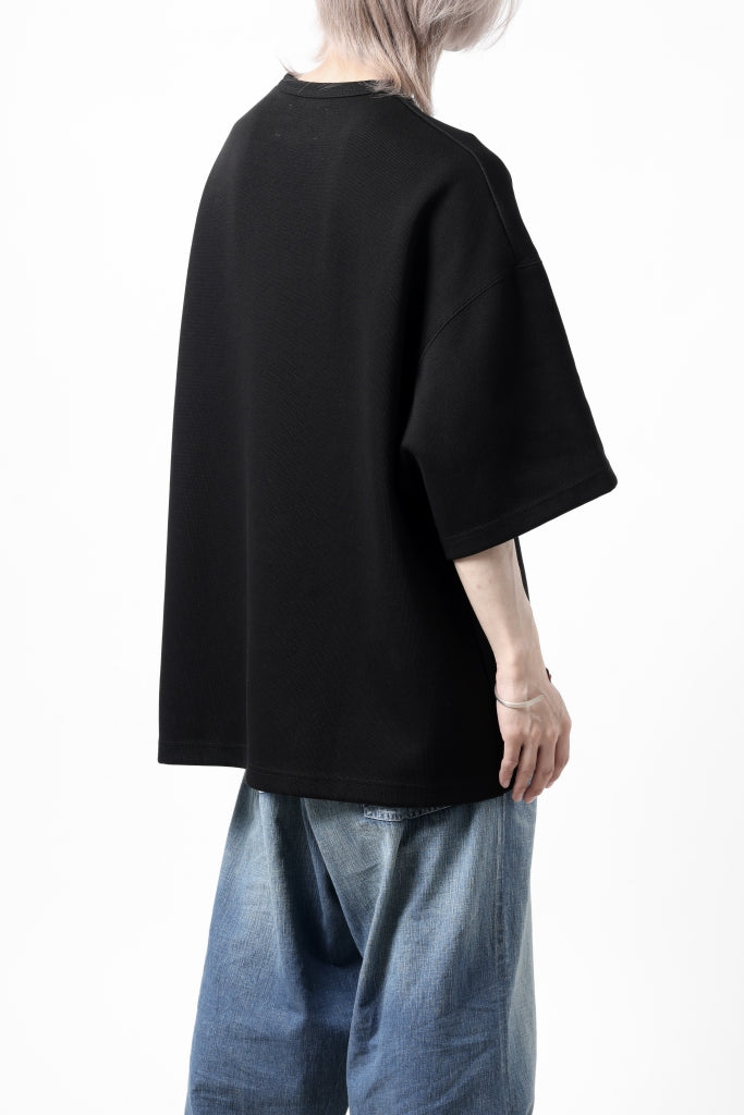 N/07 OVERSIZE TOP / RIBBED CARDBOARD KNIT JERSEY