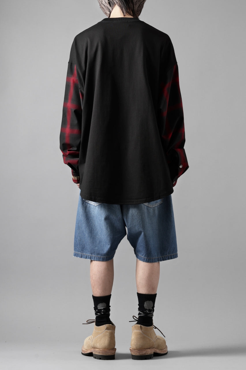 mastermind JAPAN COMBINED CHECK LS TOPS