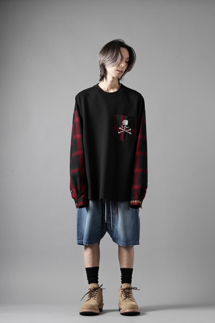 mastermind JAPAN COMBINED CHECK LS TOPS