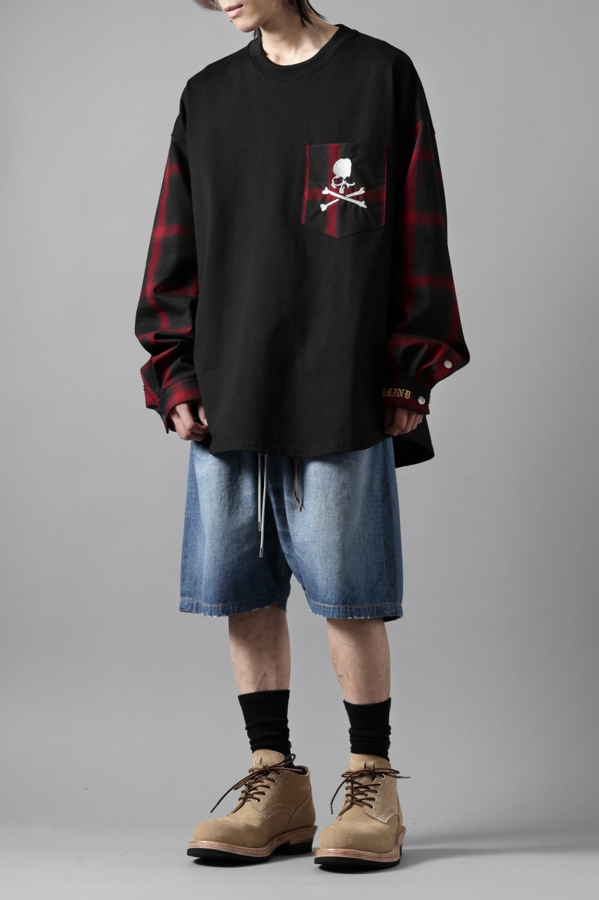 mastermind JAPAN COMBINED CHECK LS TOPS