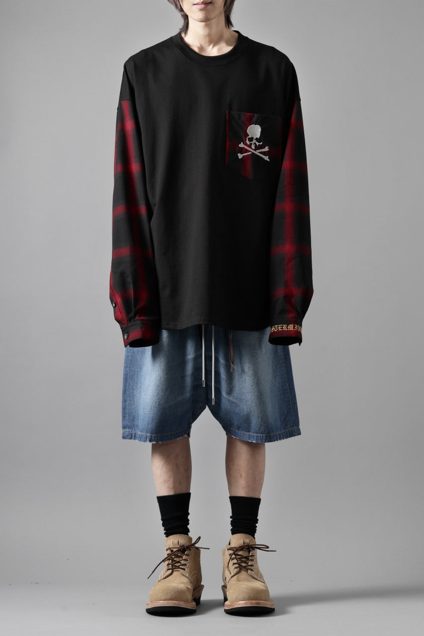 mastermind JAPAN COMBINED CHECK LS TOPS