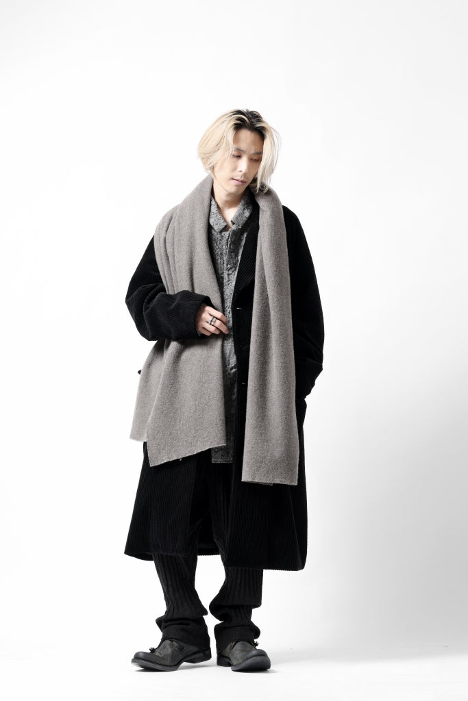 Hannibal. Oversized Fitting Corduroy Coat / ricardo 110. (BLACK CORD)