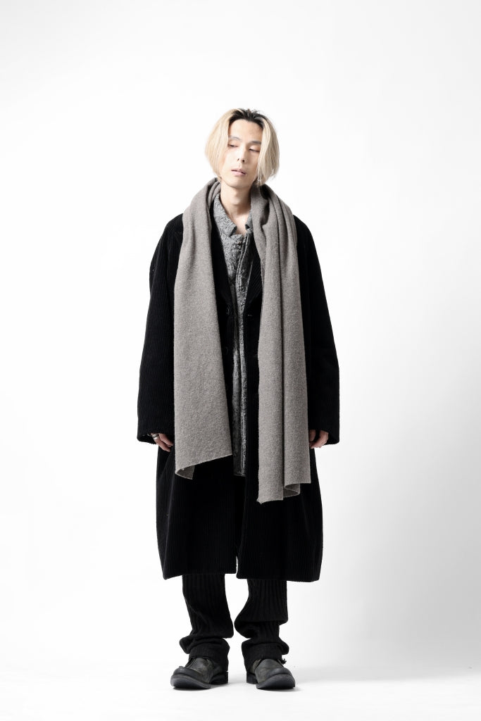 Hannibal. Oversized Fitting Corduroy Coat / ricardo 110. (BLACK CORD)