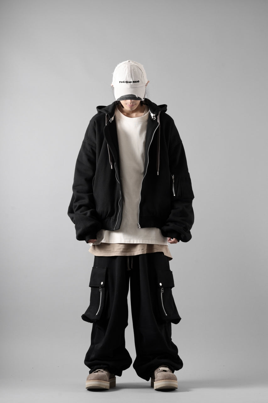 A.F ARTEFACT REVERSIBLE MA-1 HOODIE BLOUSON / COTTON-TERRY