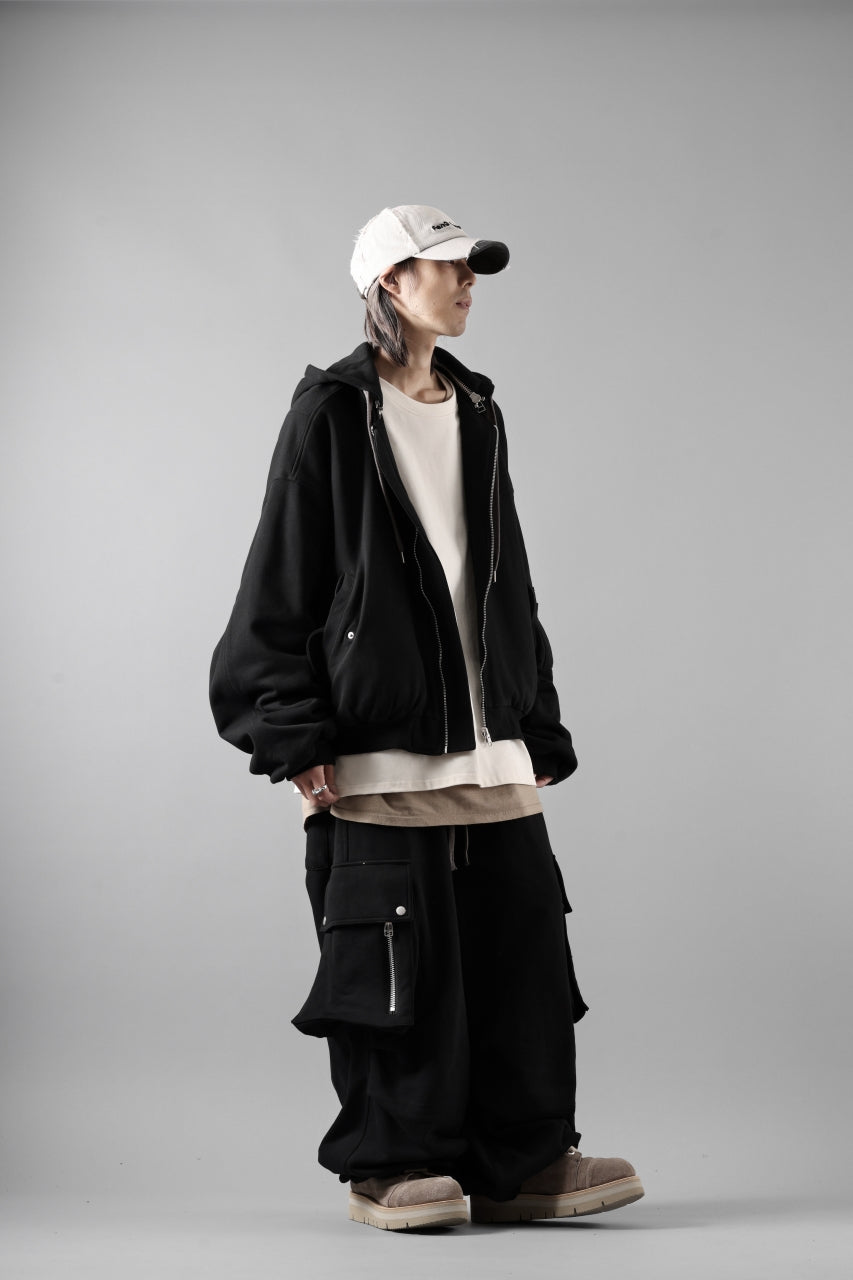 A.F ARTEFACT REVERSIBLE MA-1 HOODIE BLOUSON / COTTON-TERRY