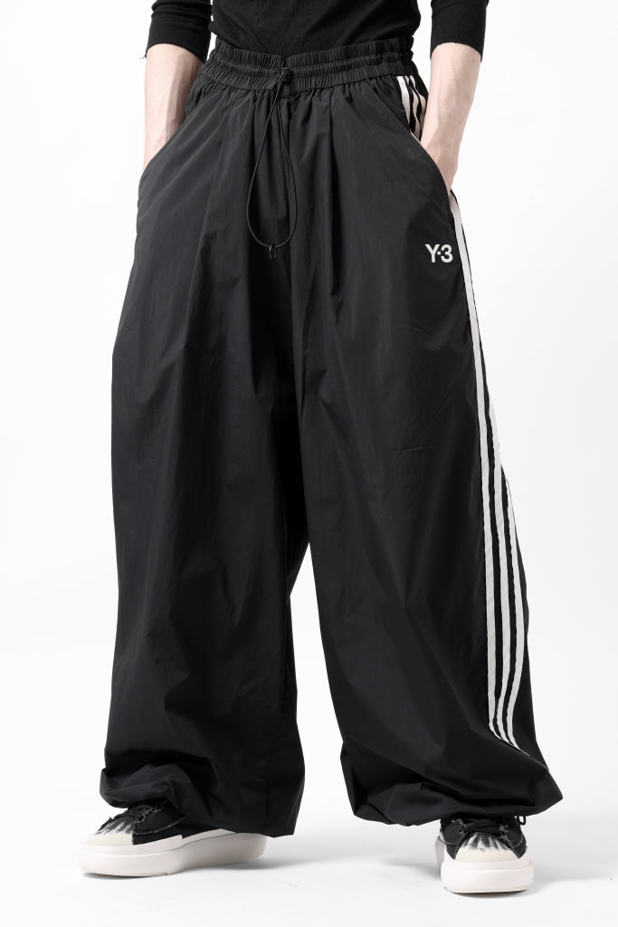 Y-3 Yohji Yamamoto THREE STRIPES SUPER WIDE PANTS / SILKY NYLON