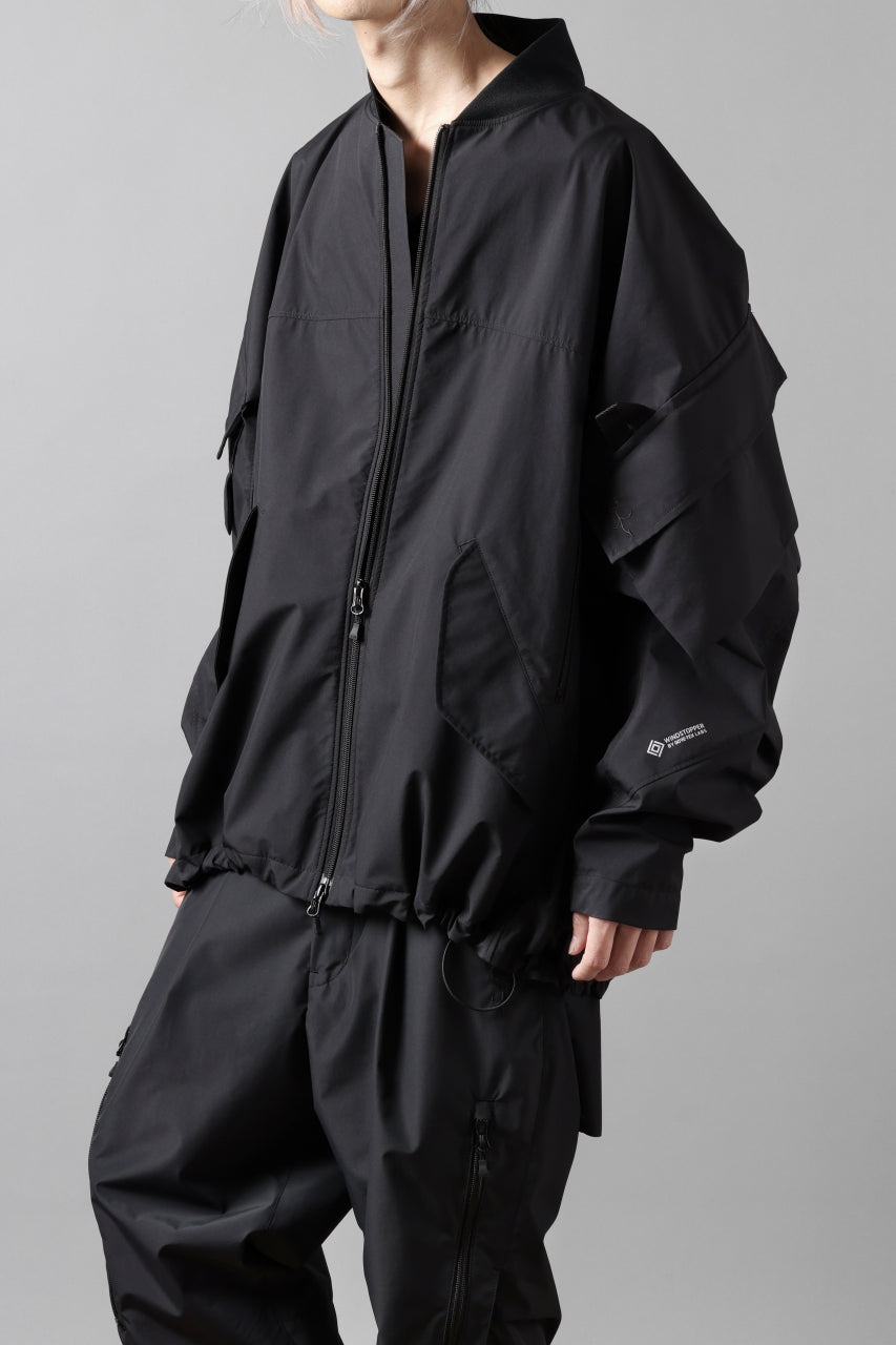 D-VEC x ALMOSTBLACK MA-1 BLOUSON / WINDSTOPPER BY GORE-TEX LABS 3L S.R.G.