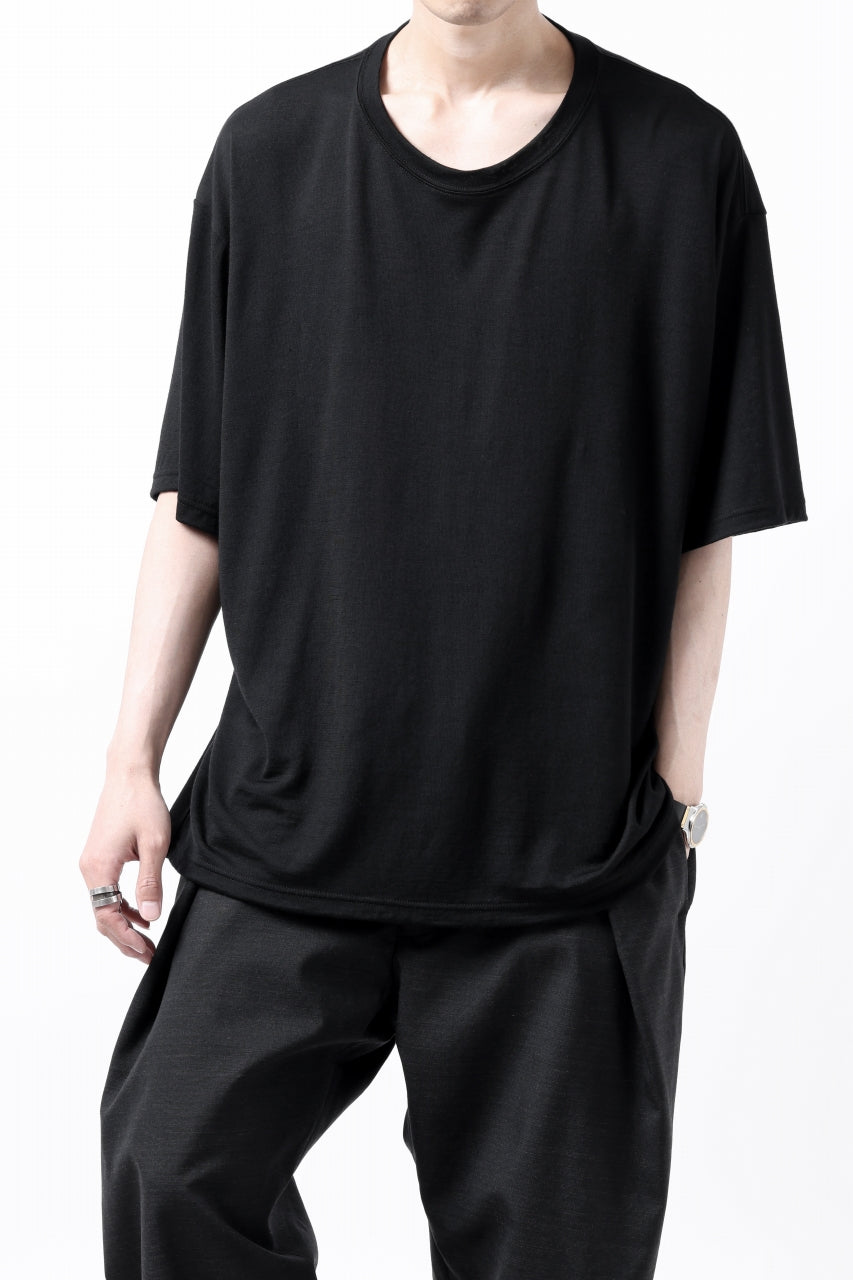 CAPERTICA OVERSIZED H/S TEE / SUPER 120s WASHABLE WOOL JERSEY