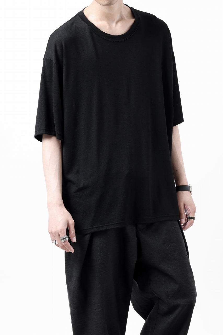CAPERTICA OVERSIZED H/S TEE / SUPER 120s WASHABLE WOOL JERSEY