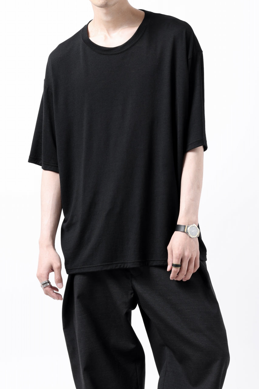 CAPERTICA OVERSIZED H/S TEE / SUPER 120s WASHABLE WOOL JERSEY