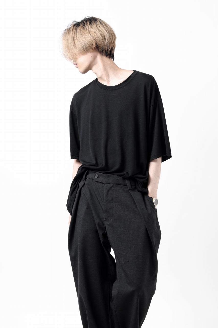 CAPERTICA OVERSIZED H/S TEE / SUPER 120s WASHABLE WOOL JERSEY