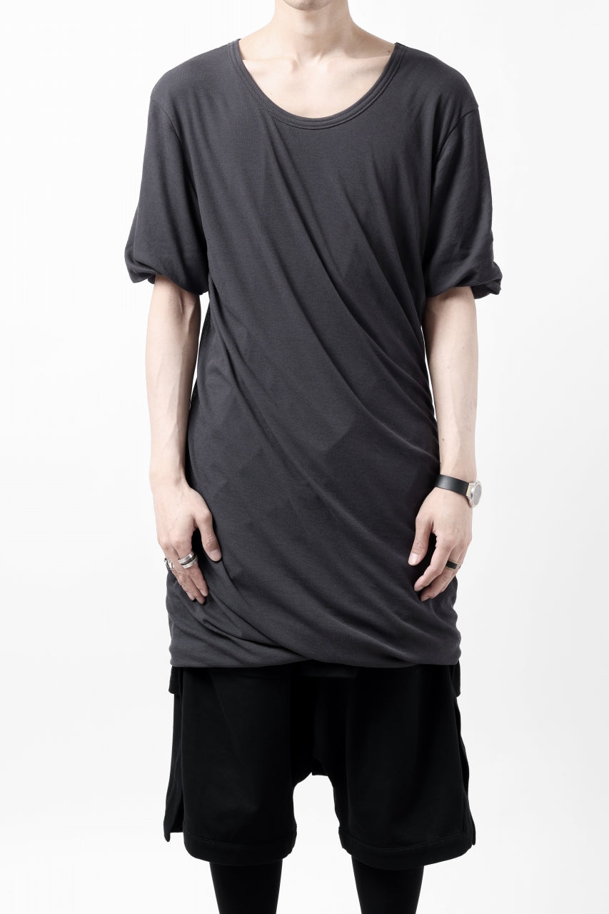 A.F ARTEFACT DOUBLELAYER DRAPE T-SHIRT / SUPIMA C-JERSEY