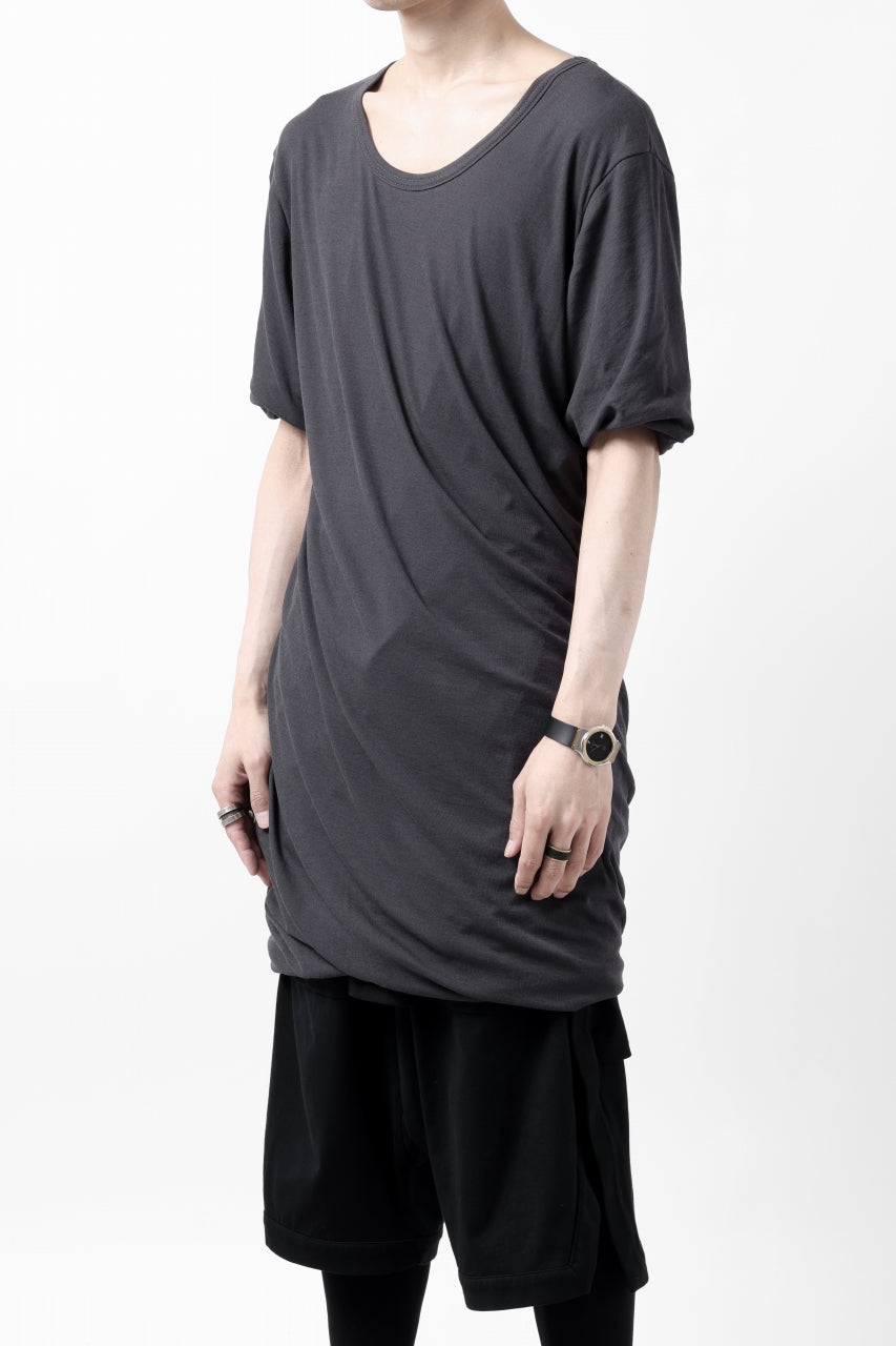 A.F ARTEFACT DOUBLELAYER DRAPE T-SHIRT / SUPIMA C-JERSEY