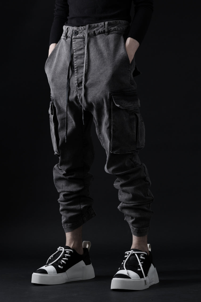 11 BY BORIS BIDJAN SABERI CARGO POCKET PANTS / ACID OBJECT DYED "P21B-F-1481"