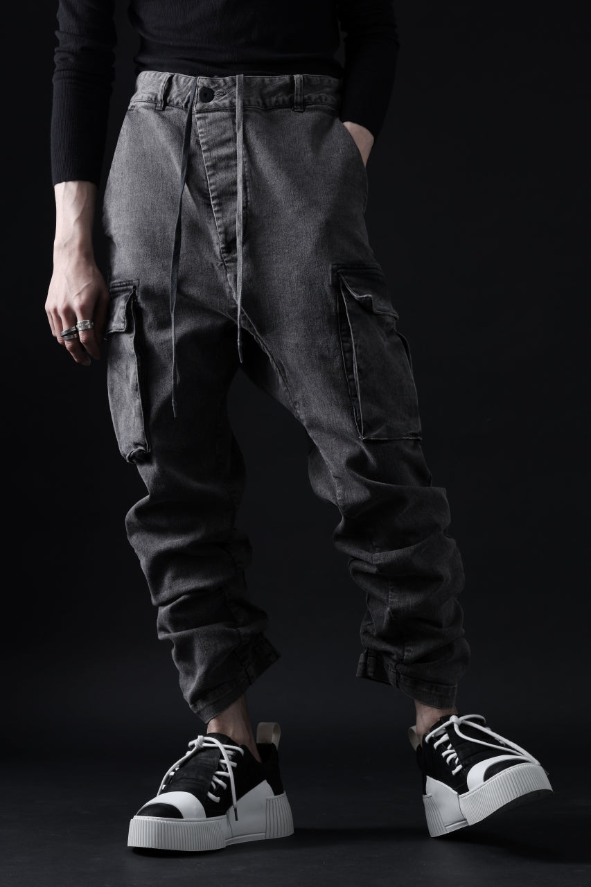 11 BY BORIS BIDJAN SABERI CARGO POCKET PANTS / ACID OBJECT DYED "P21B-F-1481"