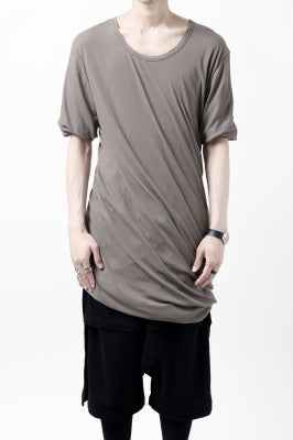 A.F ARTEFACT DOUBLELAYER DRAPE T-SHIRT / SUPIMA C-JERSEY