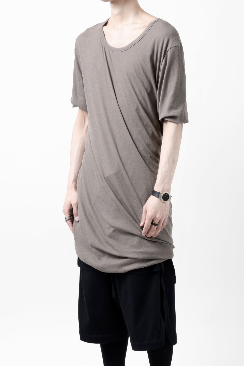 A.F ARTEFACT DOUBLELAYER DRAPE T-SHIRT / SUPIMA C-JERSEY