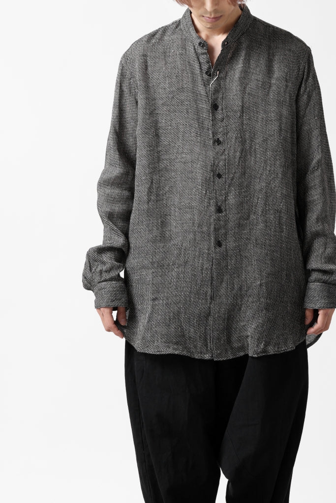 COLINA GRANPA SHIRT / LINEN TWEED