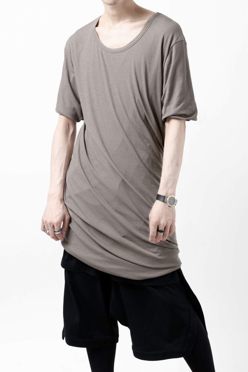 A.F ARTEFACT DOUBLELAYER DRAPE T-SHIRT / SUPIMA C-JERSEY