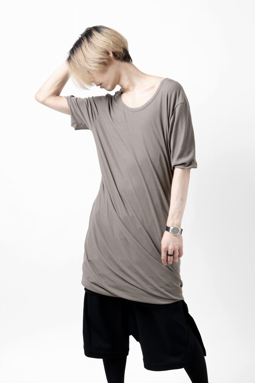 A.F ARTEFACT DOUBLELAYER DRAPE T-SHIRT / SUPIMA C-JERSEY