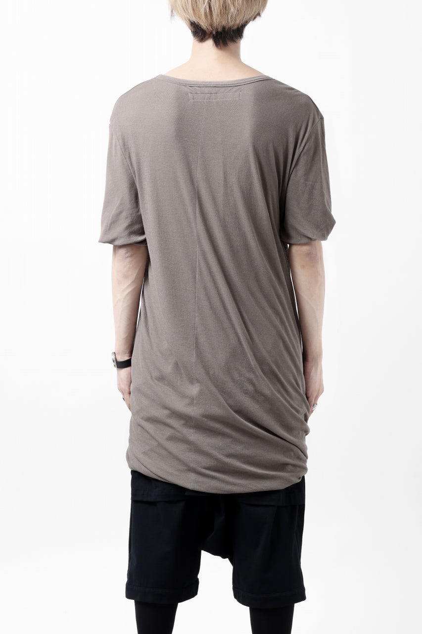 A.F ARTEFACT DOUBLELAYER DRAPE T-SHIRT / SUPIMA C-JERSEY