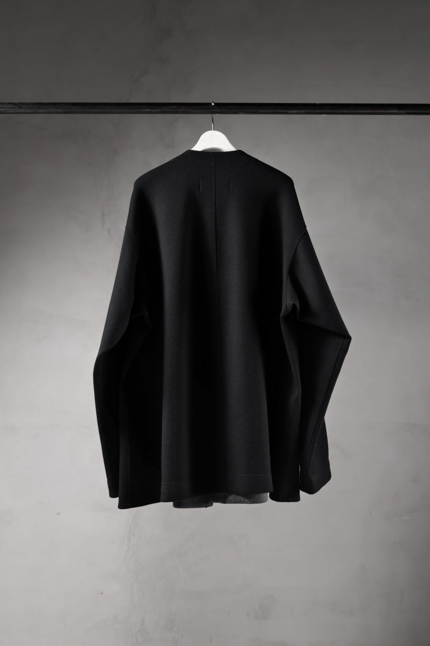 [ Jacket ] th products Double Side Jacket / Soft Stretch Double Jersey Price / ￥59,400 - (in tax) Foreign Price / ≒$418.00 or €381,95 Size / 2 (*Wearing ; 2) Color / Black Material / Viscose, Nylon, PU