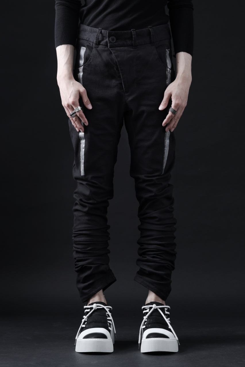 BORIS BIDJAN SABERI TIGHT FIT PANTS / OBJECT DYED & SEAM TAPED "P13.TF-FTS10001"