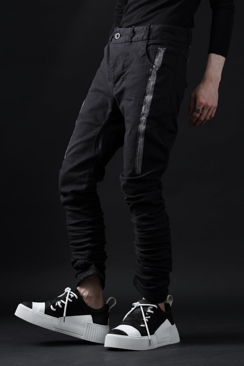 BORIS BIDJAN SABERI TIGHT FIT PANTS / OBJECT DYED & SEAM TAPED "P13.TF-FTS10001"