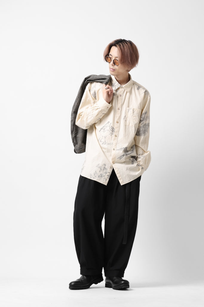 YUTA MATSUOKA plain shirt / slab typewriter